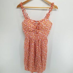 A.U.W floral mini dress size XL NWT